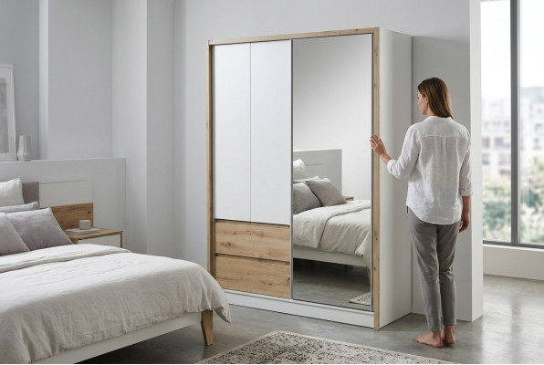Multipurpose Shelves Cabinet Shelf Storage Wardrobe Cloakroom New 180cm