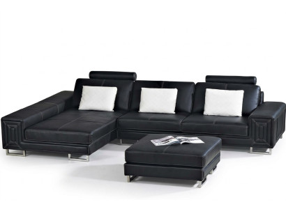 Modular Designer Sofa Couch Upholstery Leather Sofas Corner L-Shaped Seating Genov