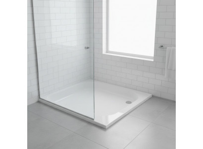 Shower, shower tray, acrylic bathtub, shower tray, flat, drain kit, waste/drain.