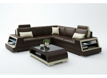 L-shaped sectional sofa G8045B corner sofa upholstered couch seat corner leather set modern.