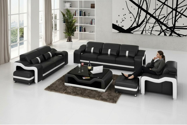 Sofa Set Modern Couch Sofa Seating 3+1+1 Complete Set New Living Room