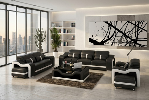 Sofa Set Modern Couch Sofa Seating 3+1+1 Complete Set New Living Room