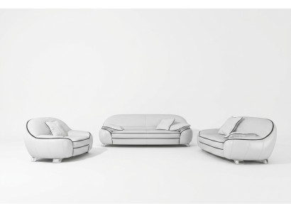 Leather sofa, couch living landscape 3+2+1 seater suite design modern sofa with USB