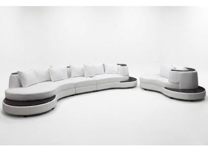 Living Design Sofa Round Corner Sofa Upholstery Round Seating Arrangement Room Landscape USB