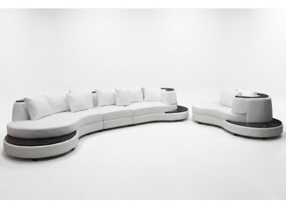 Living Design Sofa Round Corner Sofa Upholstery Round Seating Arrangement Room Landscape USB