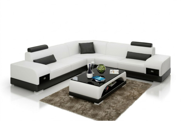 Leather sofa couch living landscape corner sofa corner set design modern sofa USB new
