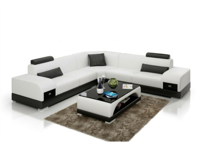 Leather sofa couch living landscape corner sofa corner set design modern sofa USB new