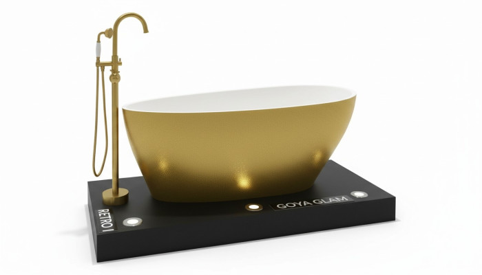 Mixer Freestanding Golden Faucet Freestanding Faucets Bathtub