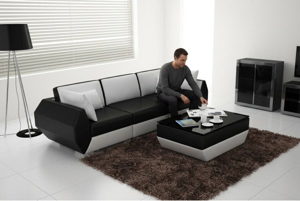 Leather Sofa Couch Sofa Set 3+3 Seater Suite Design Modern Sofa Set USB New