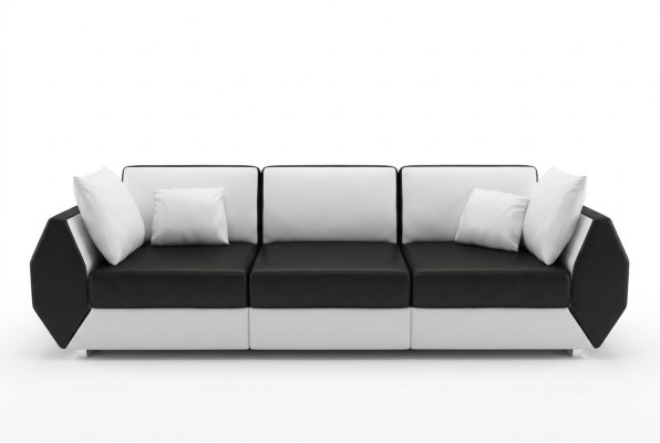 Leather Sofa Couch Sofa Set 3+3 Seater Suite Design Modern Sofa Set USB New