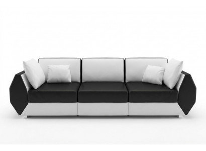 Leather Sofa Couch Sofa Set 3+3 Seater Suite Design Modern Sofa Set USB New