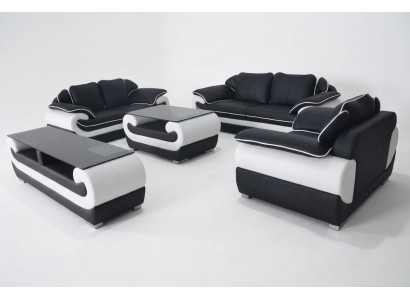 Sofa set 5 pcs. rtv couch table 321 seating suite modern armchair sofa + USB