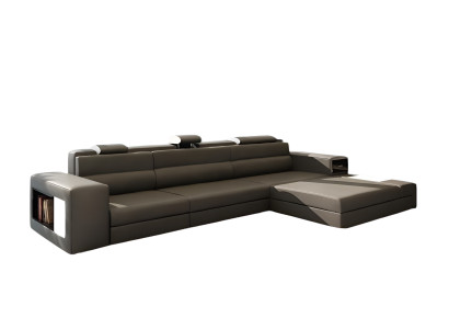 Design sofa, couch, upholstery, corner sofa, suite, living area, leather sofa Haid -G