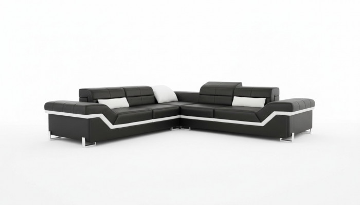 LEATHER SOFA XXL LIVING LANDSCAPE COUCH DESIGN SOFA CORNER SOFA CORNER COUCH SOFA SET NEW