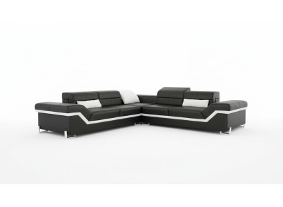 LEATHER SOFA XXL LIVING LANDSCAPE COUCH DESIGN SOFA CORNER SOFA CORNER COUCH SOFA SET NEW