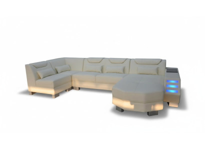 Designer sofa with USB corner leather corner sofa cushion room leather seat cushion new