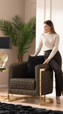 Armchair Modern Single-Seater Designer Single-Seater Living Room Luxury Armchair Furniture New