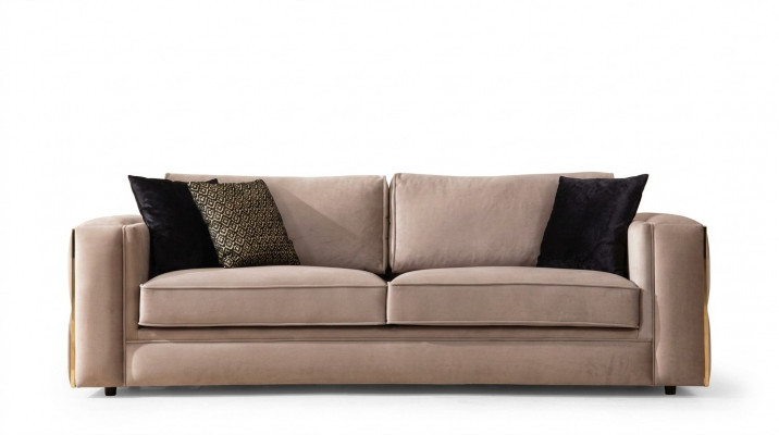 Sofa 3-seater fabric sofas couch upholstery furniture luxury modern three-seater new