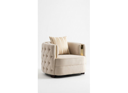 Living Room Luxury Armchair Modern Single-Seater Design Chesterfield 1-Seater Italian Furniture