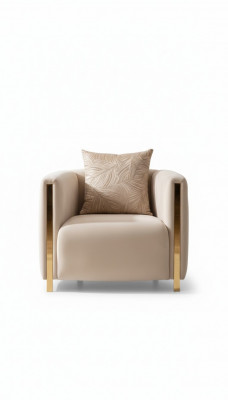 Armchair Upholstery Seat Design Couch Armchair Relax Lounge Fabric Luxury Living Room
