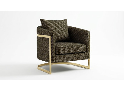 Design armchair luxury classic modern textile single-seater furniture single-seater sofa