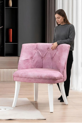 Rosa Chesterfield Chair Exclusive Upholstered Chair Designer Seating Furniture