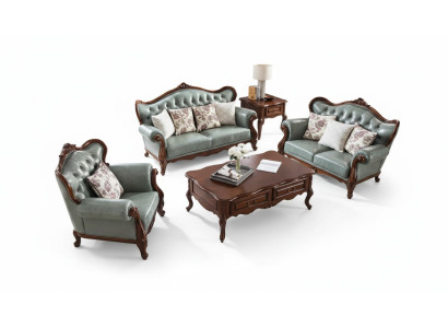 Sofa set 3+2+1 seat Chesterfield furniture living room textile sofa