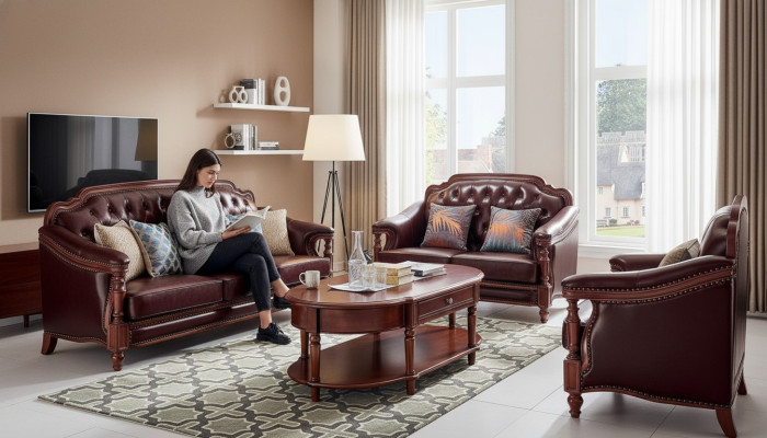 Sofa set 3+2+1 seater set design sofa upholstery couches classic