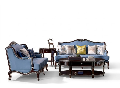 Classic Chesterfield Couch 3+2 Seater Sofa Couches Blue Sofas