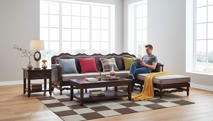 American Furniture 1800 Style Colonial Style Living Room Furniture Sofa Set