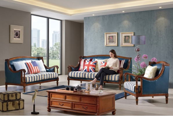 American sofa set leather sofa couch upholstery 321 seater wood empire furniture