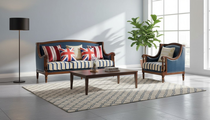 American furniture sofa set USA set 3+1 seater three-seater armchair