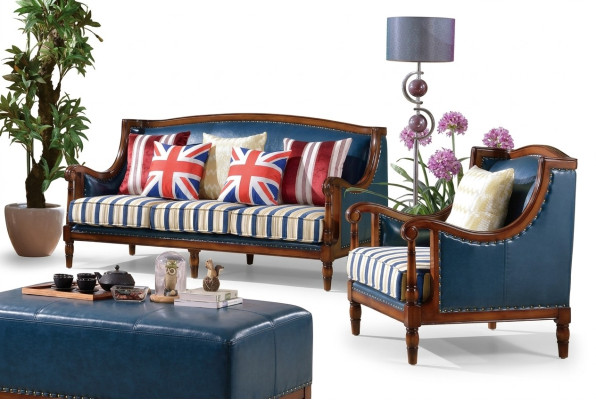 American furniture sofa set USA set 3+1 seater three-seater armchair