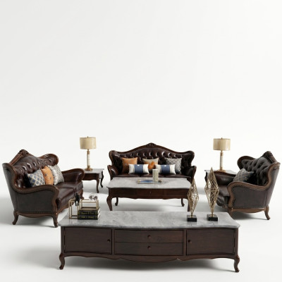Luxury sofa set 3+1 seater set armchair sofas seating living room