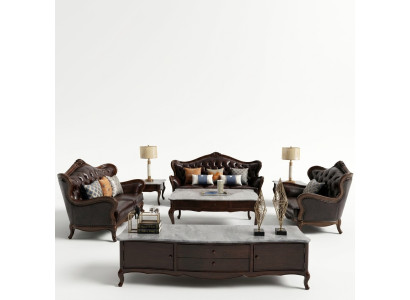 Luxury sofa set 3+1 seater set armchair sofas seating living room