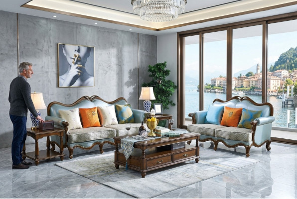 Luxury Furniture Sofa Set 3+2 Seater Sofa Couch Set Couch Armchair