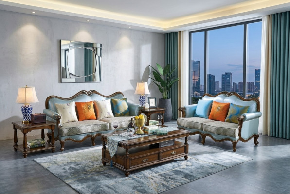 Luxury Furniture Sofa Set 3+2 Seater Sofa Couch Set Couch Armchair