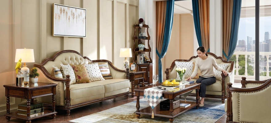 Classic design sofa set 3+2 seater suite sofa 2 piece set