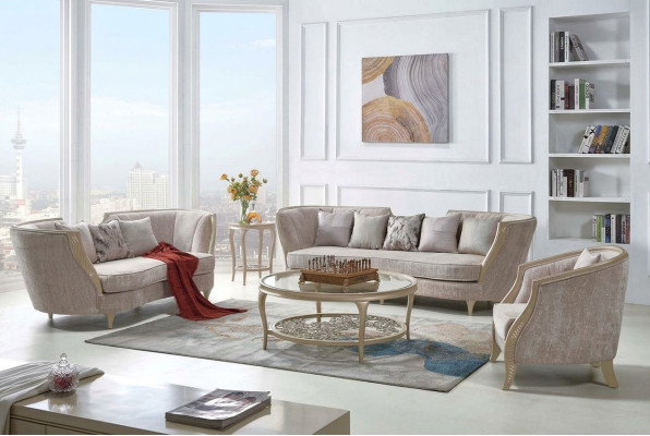 Luxury sofa set hotel furniture sofa couch elegant style fabric sofa