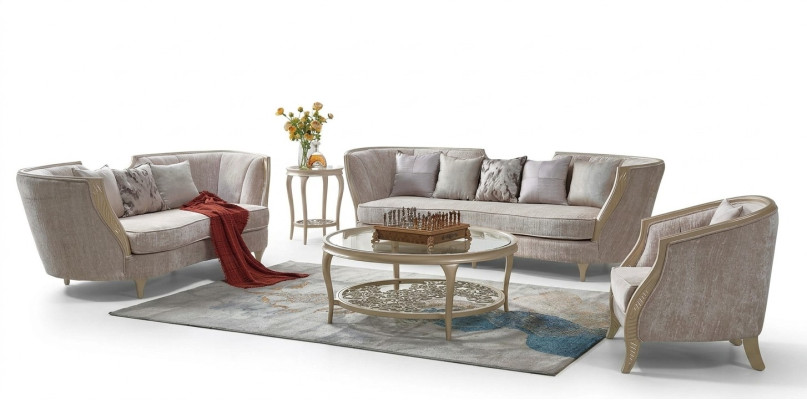 Luxury sofa set hotel furniture sofa couch elegant style fabric sofa