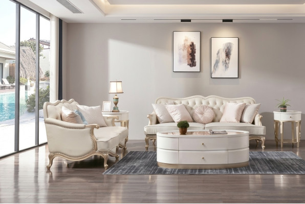 Classic Chesterfield Couch 3+2 Seater Sofa Couches Furniture Beige