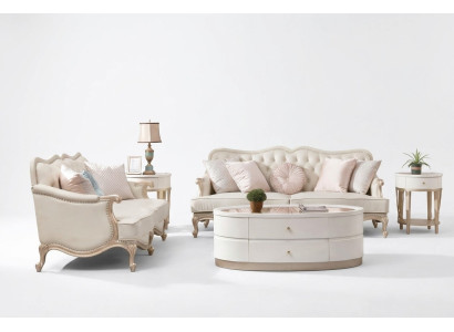 Classic Chesterfield Couch 3+2 Seater Sofa Couches Furniture Beige
