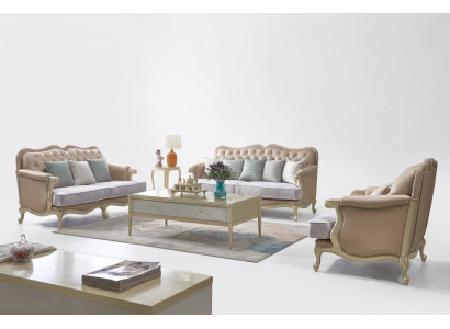 Pink Furniture Sofa Set Sofa 3 2 1 Seater Living Room Design 3-piece.