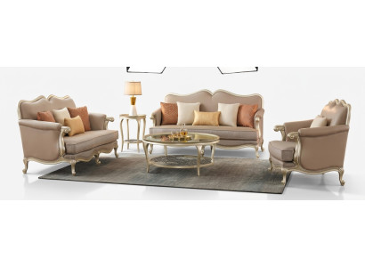 Luxury coffee table round table hotel furniture furnishing tables gold