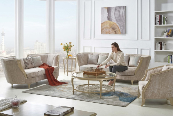 Hotel furniture upholstery sofa set fabric sofa classic couch 321