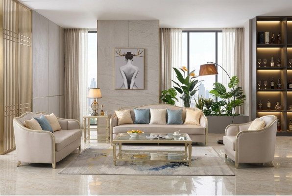 Set Design Sofas Sofa Set 3+2+1 Seater Couches Fabric Modern Sofa