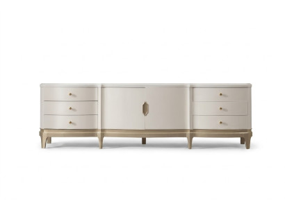Sideboard cabinet rtv living room tv wood furniture white lowboard luxury