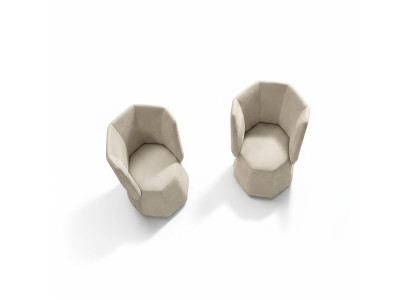 Design armchair luxury single-seater modern reclining textile 1 seat furniture single-seater Prianera.