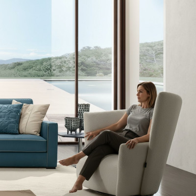 Armchair Seat Modern Design Living Room White Italian Style Luxury Prianera New