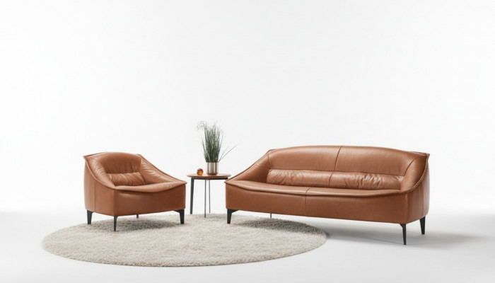 Luxury Suite Set 2-Piece Sofa Set 3+1 Seat Modern Sofa and Armchair